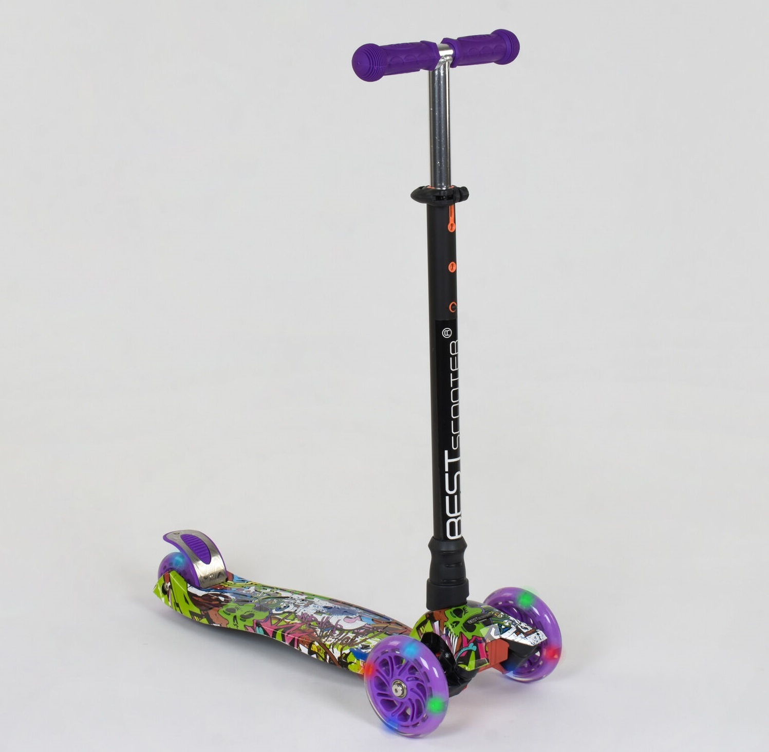 

Самокат Best Scooter MAXI А 24646 /779-1390 Black/Purple (779-1390)