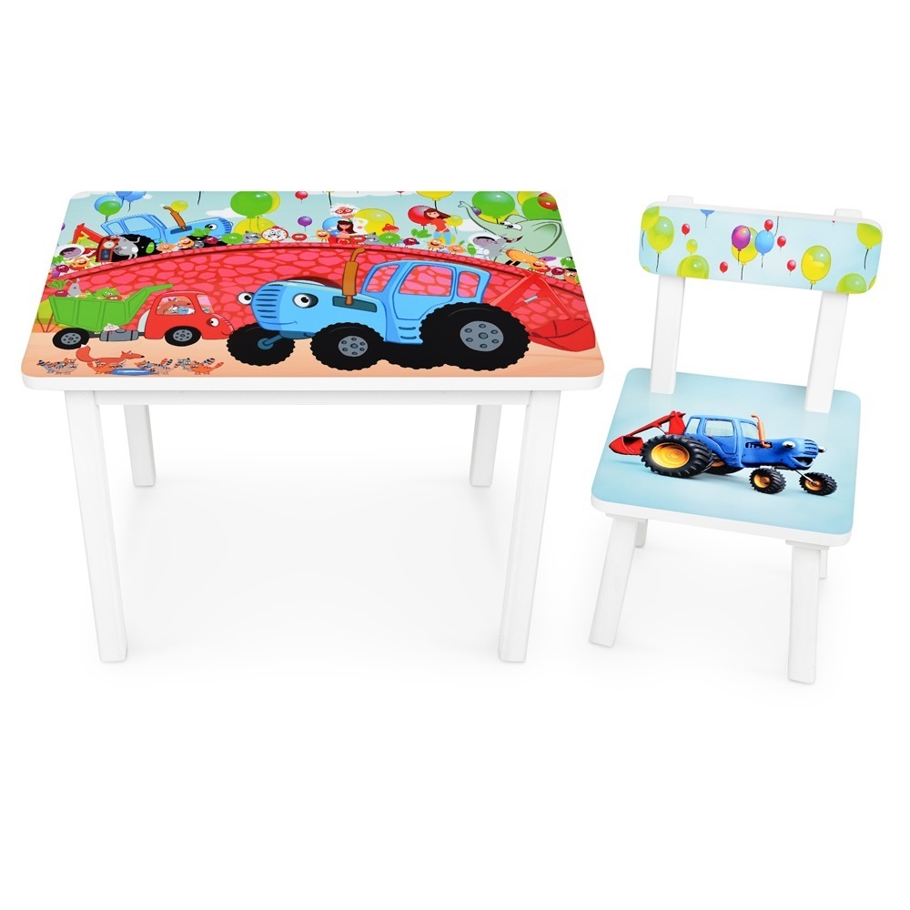 

Столик со стульчиком Bambi Трактор BSM2K-48 White / Red / Blue (BSM2K-48)
