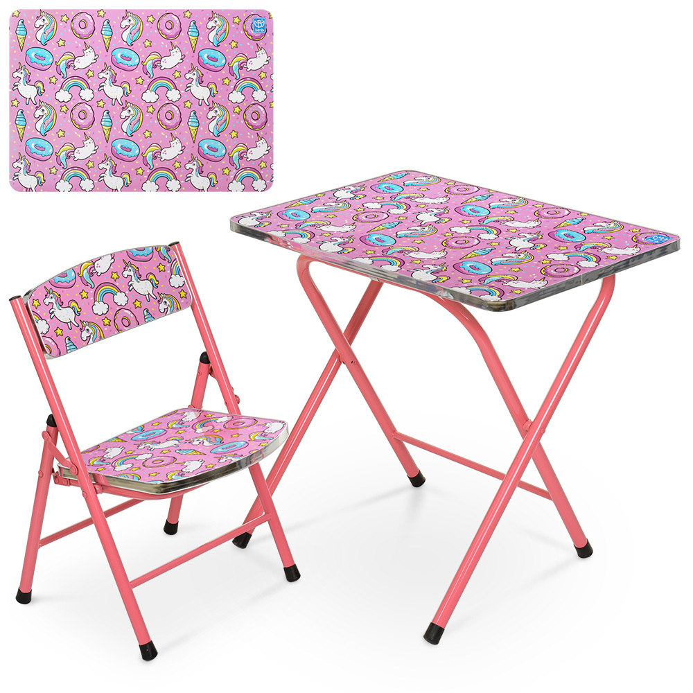 

Столик со стульчиком складной Bambi Unicorn A19-UNI Pink (A19-UNI)