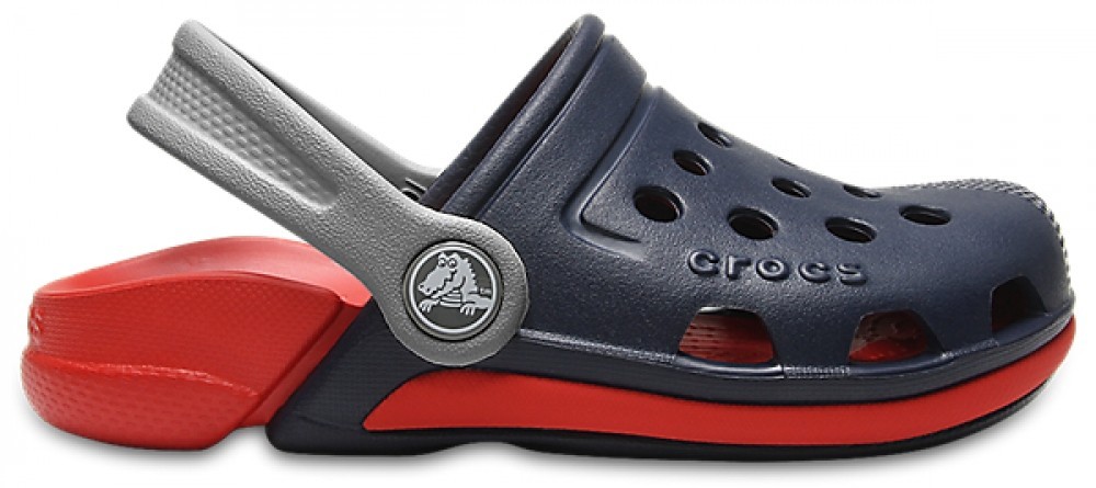 

Сабо Crocs Kids Electro III Clog 204991-4BA-C10 27 Синий с красным