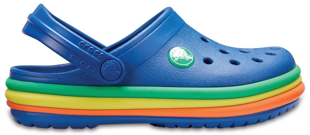 

Сабо Crocs Kids Crocband Rainbow Band Clog 205205-4GX-C7 24 Синий