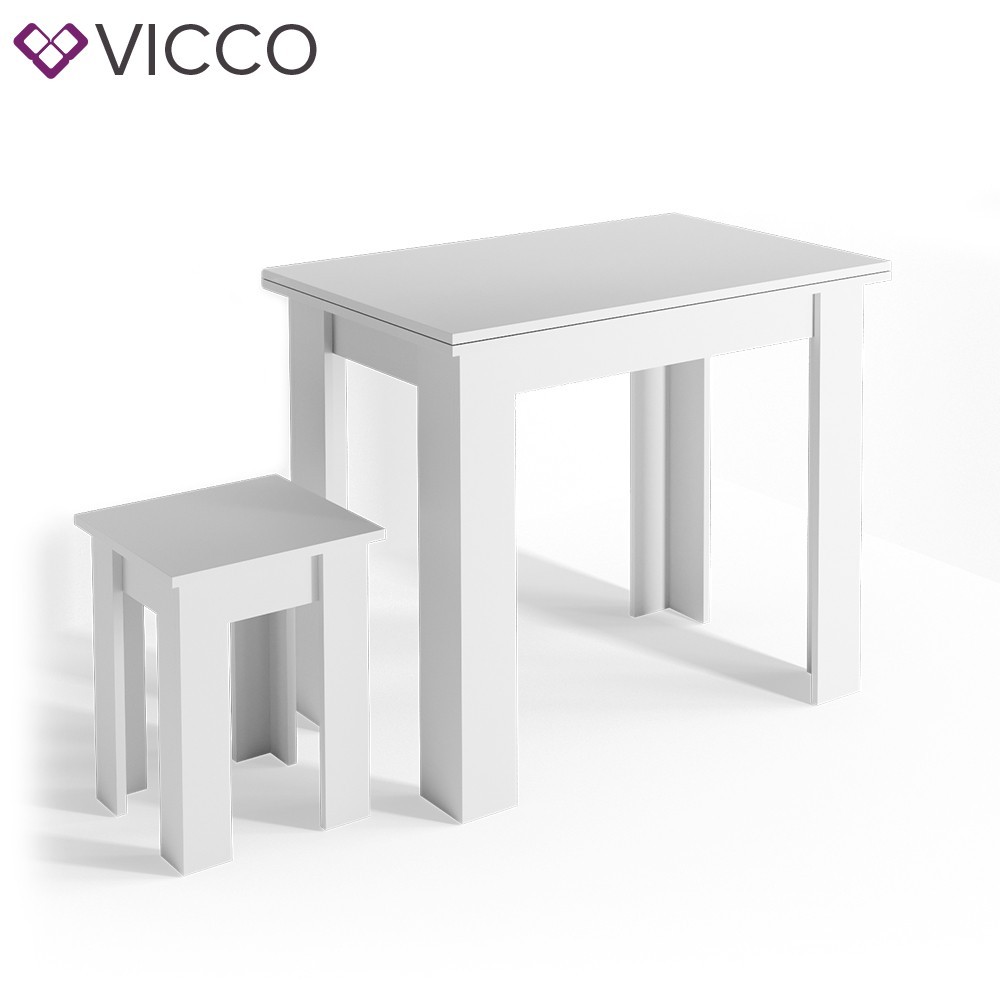 

Стол и стул для кухонного уголка Vicco Roman, белый