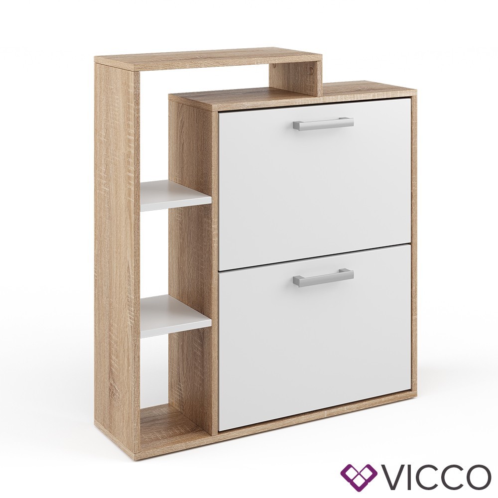 

Обувной шкафчик Vicco Orlando, сонома, белый