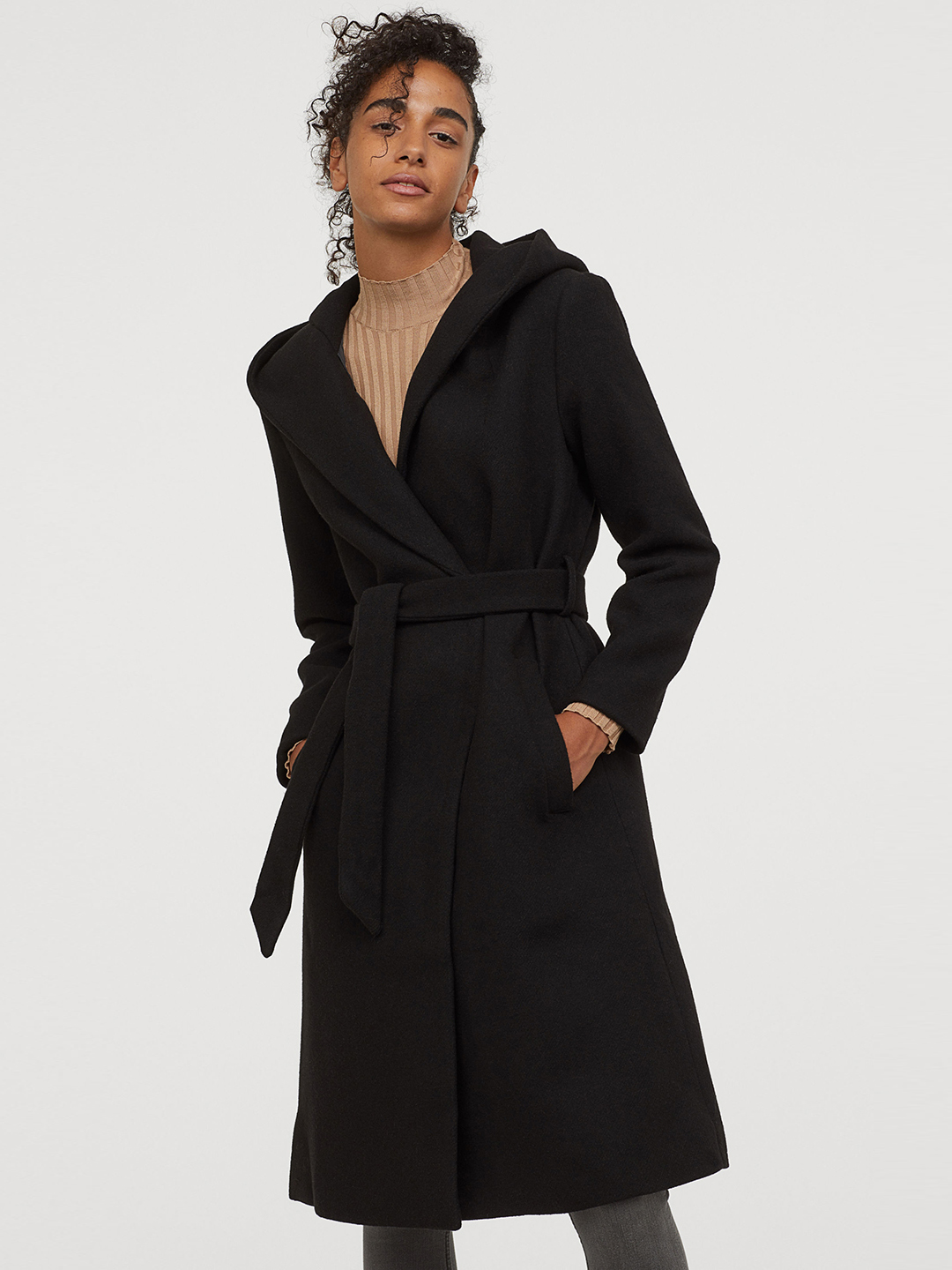 

Пальто H&M 0312878_02 36 Черное