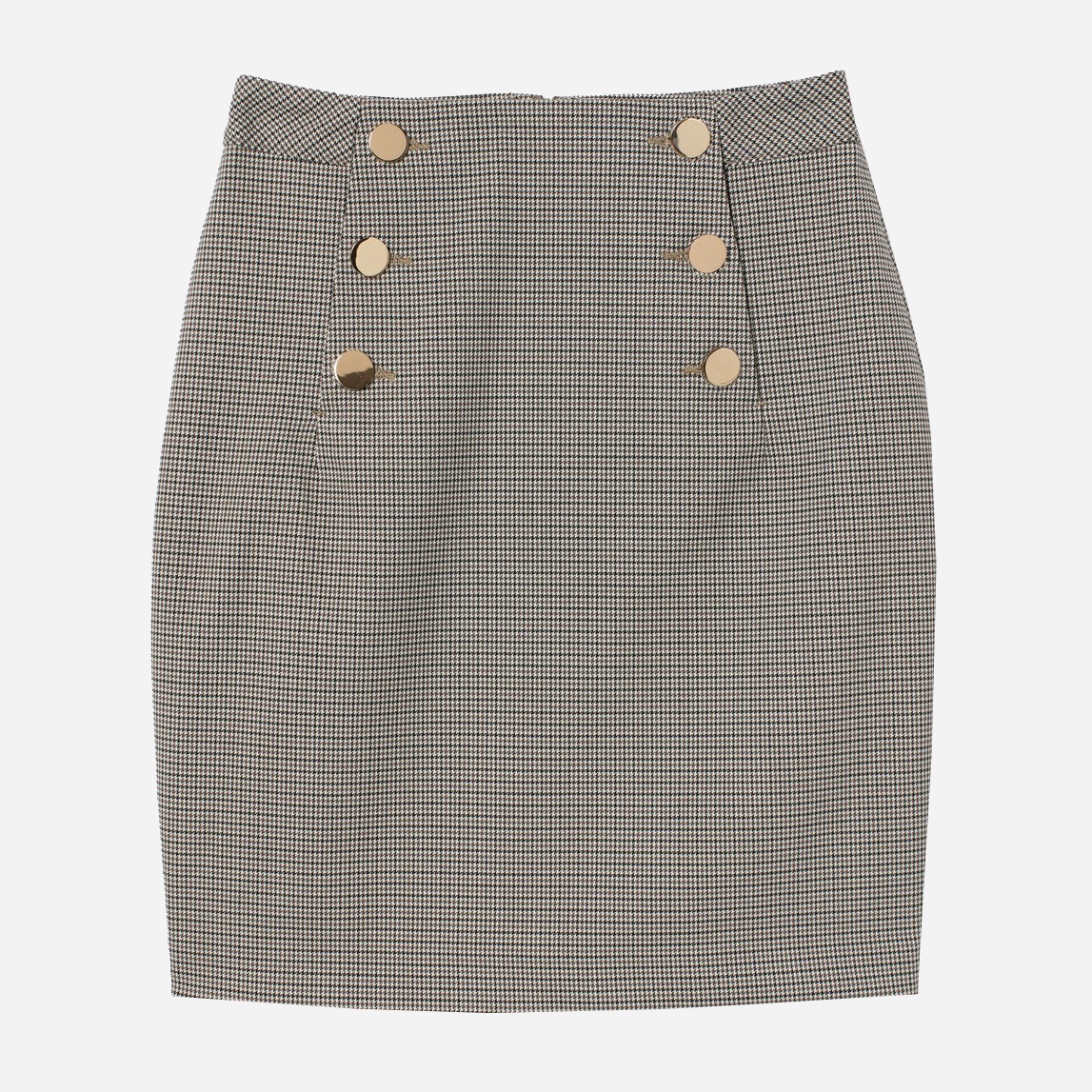 

Юбка H&M 0652730_одно.тон.клет 38 Черная с белым