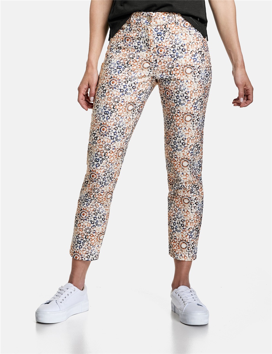 

Брюки Gerry Weber 44 Бежевые с синим 422169.66914