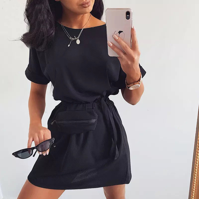 

Платье с сумочкой Fashion Girl "Амбер" - черный, Платье с сумочкой Fashion Girl "Амбер" 46-48 черный