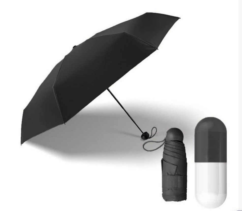 

Мини-Зонт в Капсуле Сapsule Umbrella mini Вlack