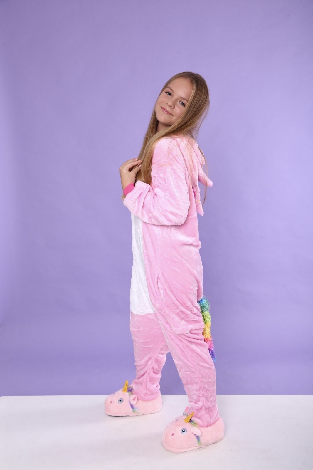 

Пижама Kigurumi кигуруми единорог нежно-розовый S 148-158