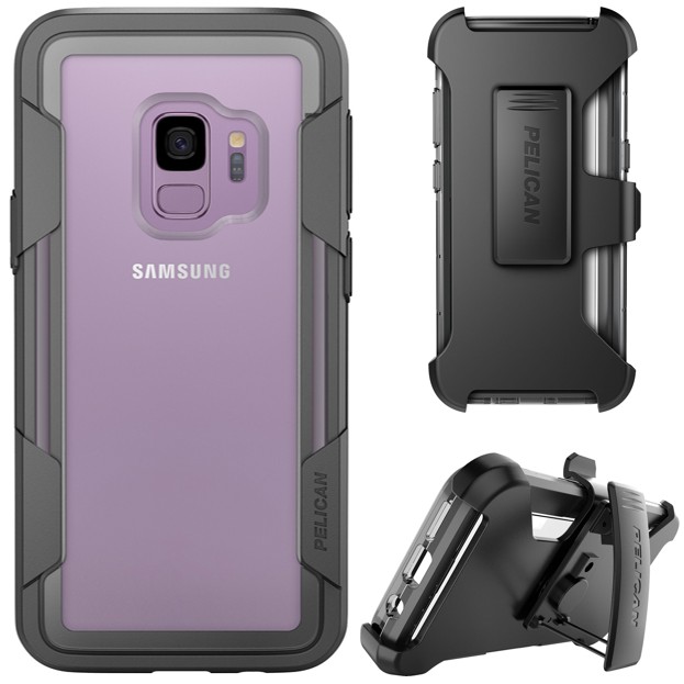 

​Противоударный чехол бампер Pelican Voyager Samsung Galaxy S9 G960 clear/grey