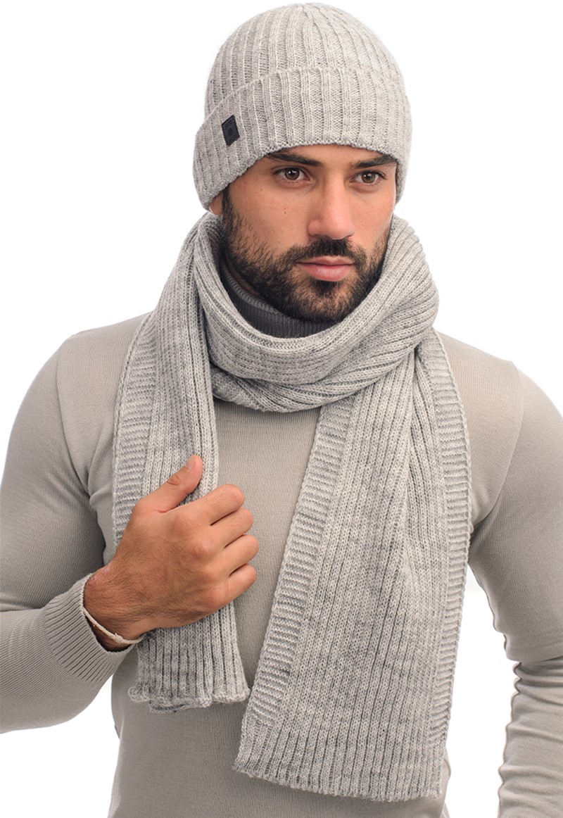 

Комплект (шапка + шарф) SVTR 912  Светло-серый, Комплект (шапка + шарф) SVTR 912 One size Светло-серый