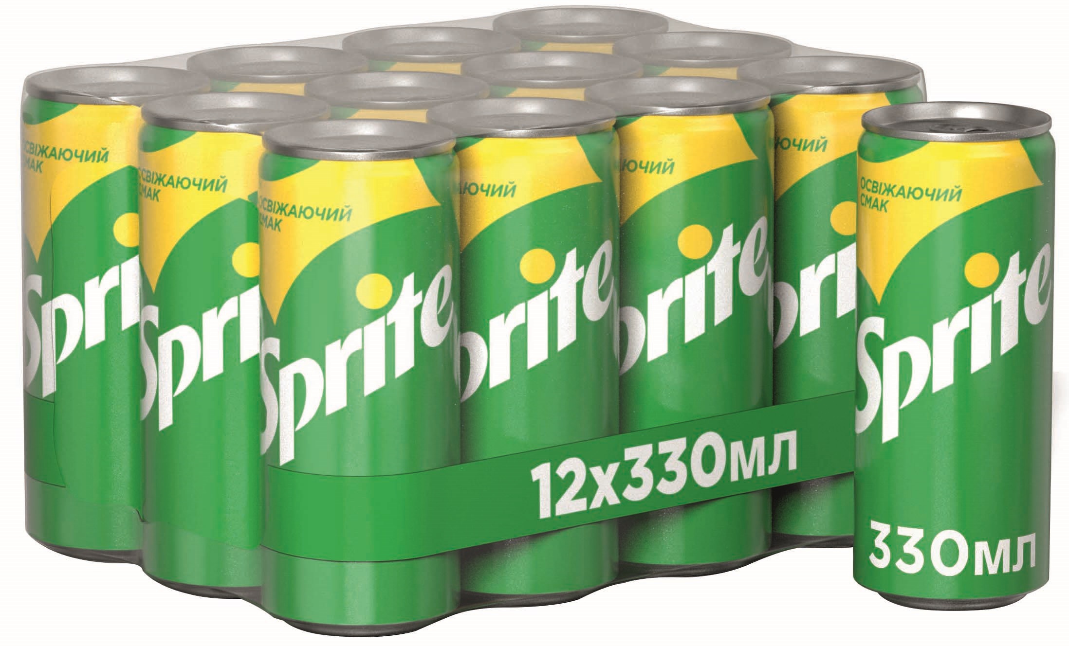 Упаковка безалкогольного напитка Sprite 0.33 л х 12 банок  (5449000012173_5449000014535)