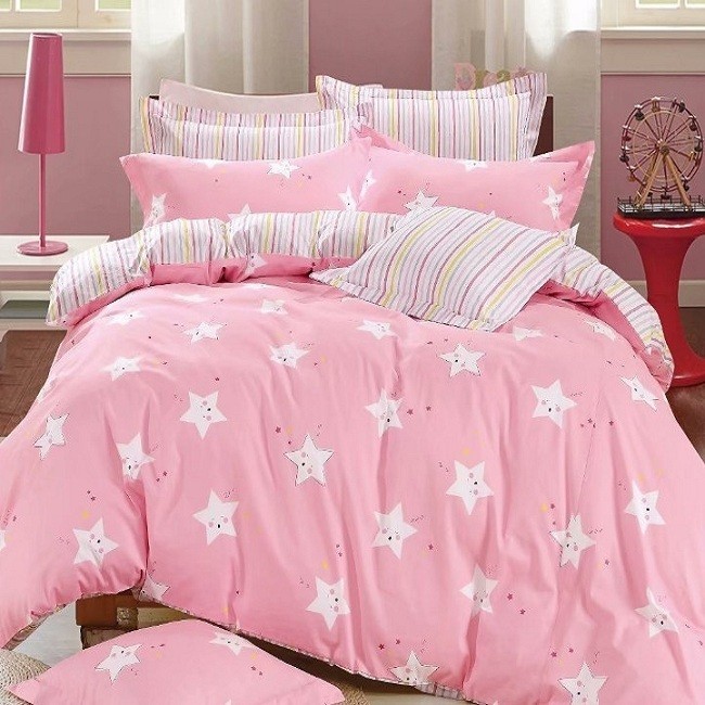 

Детское постельное белье Звездочка на розовом CottonTwill 150х100 см Сатин люкс Elite (СКЕ0018-1)