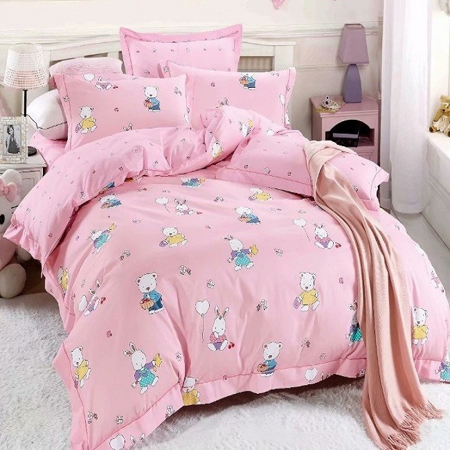 

Детское постельное белье Малыши на розовом CottonTwill 1-спальное 150х220 см Сатин люкс Elite (СКЕ0017-2)
