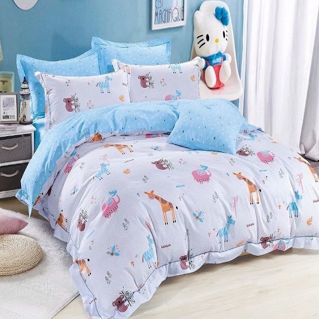 

Детское постельное белье Сафари CottonTwill 1-спальное 150х220 см Сатин люкс Elite (СКЕ0016-2)