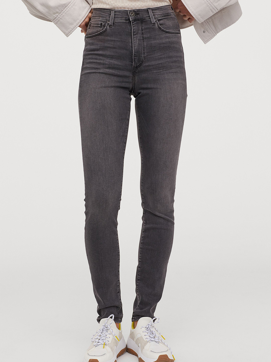 

Джинсы H&M 0399201_сер.пуг 26/32 Серые