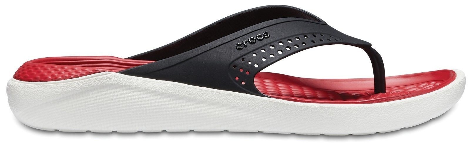 

Вьетнамки Crocs LiteRide Flip 205182-066-M5/W7 37-38 Белый с черным