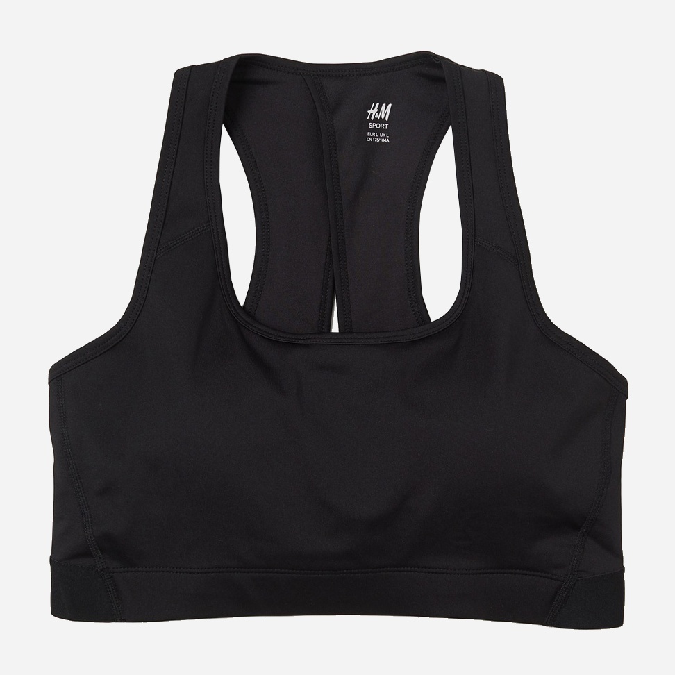 

Топ спортивный H&M 0905507_застеж 2XL Черный