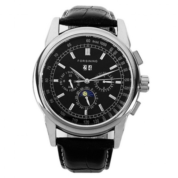 

Наручний годинник Forsining 319 Black-Silver-Black