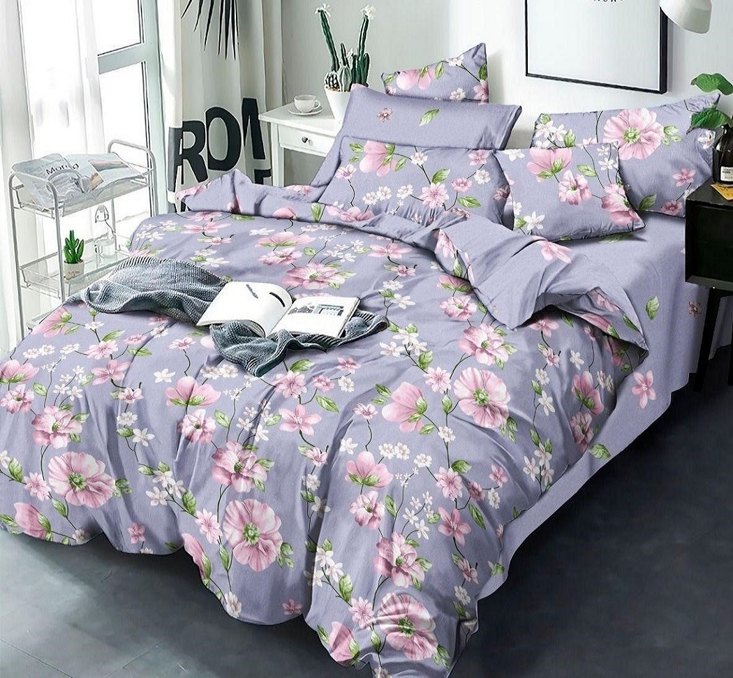 

Комплект постельного белья Цветущий сад NoviTеks 220х250 см Бязь Люкс Семейный (NTбл04-5)