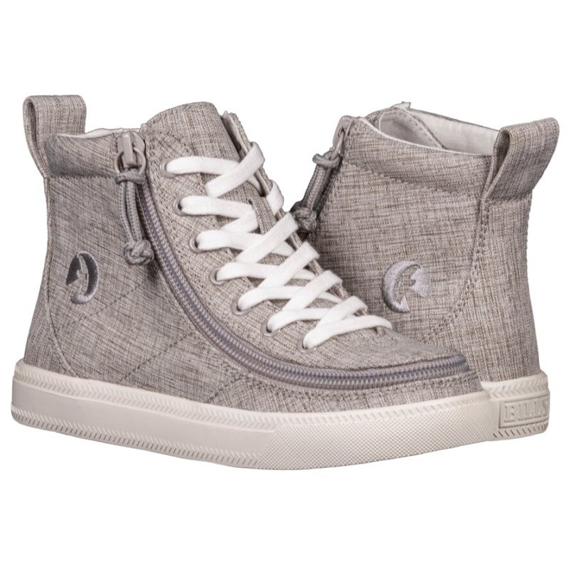 

Кеды BILLY Footwear White Chambray Linen BILLY Classic Lace High 34 Серый