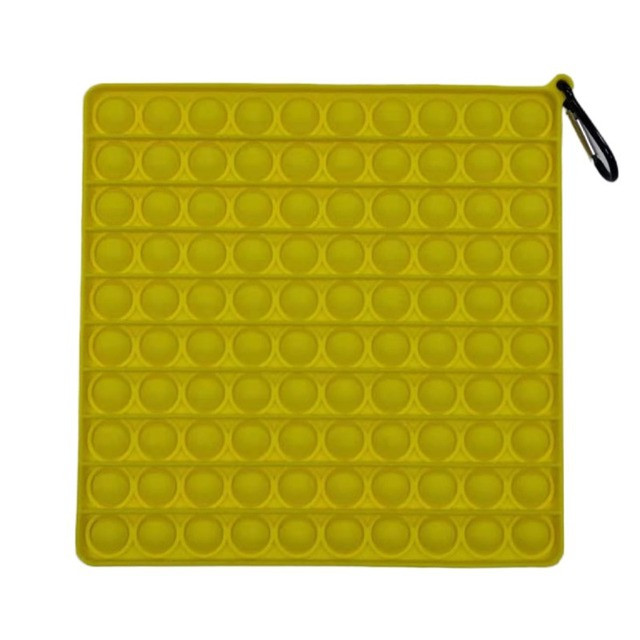 

Большая игрушка-антистресс Pop It вечная пупырка XXL для взрослых и детей Квадрат 20 см Желтый