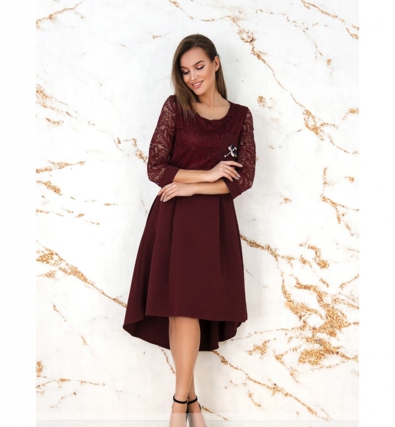 

Платье Exclusive DB-8658 Бордо, Платье Exclusive DB-8658 Бордо 36