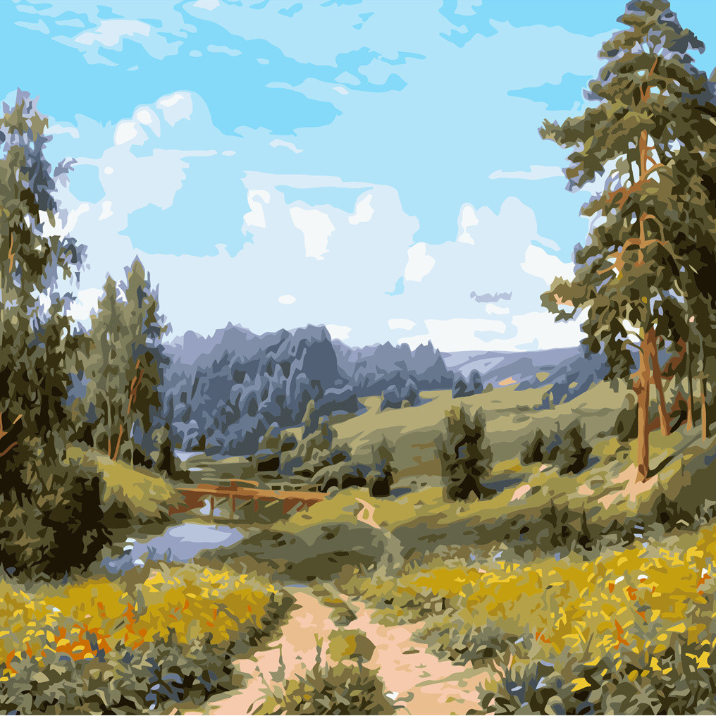 

Картина по номерам Дорога, 40*50 см, ST в коробке