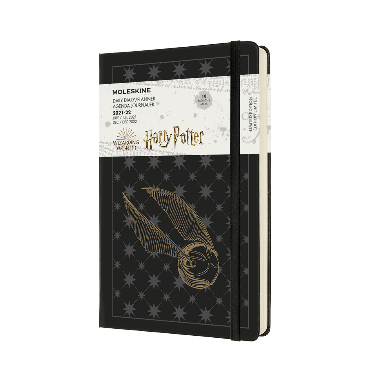 

Ежедневник Moleskine 2021-2022 Датированный Harry Potter Средний 13х21 см 608 страниц Черный (8056420857184)