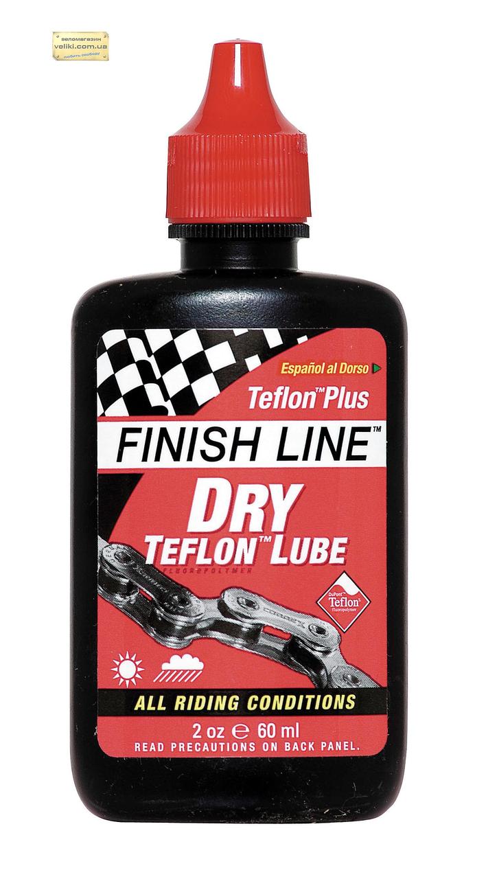 

Смазка Finish Line жидкая Teflon Plus 60ml для велосипедных цепей