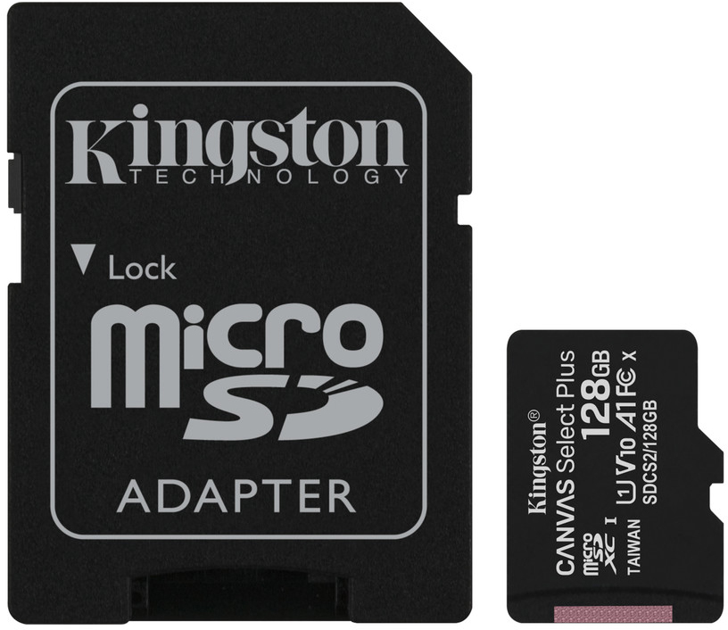 

microSDXC 128GB Canvas Select Plus Class 10 UHS-I U1 V10 A1 + SD-адаптер (SDCS2/128GB)