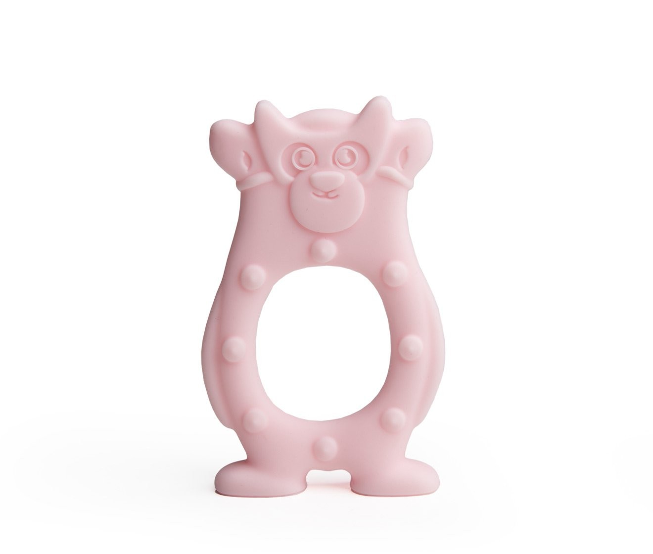 

Грызунок детский силиконовый розовый Herobility Teether Bear Pink