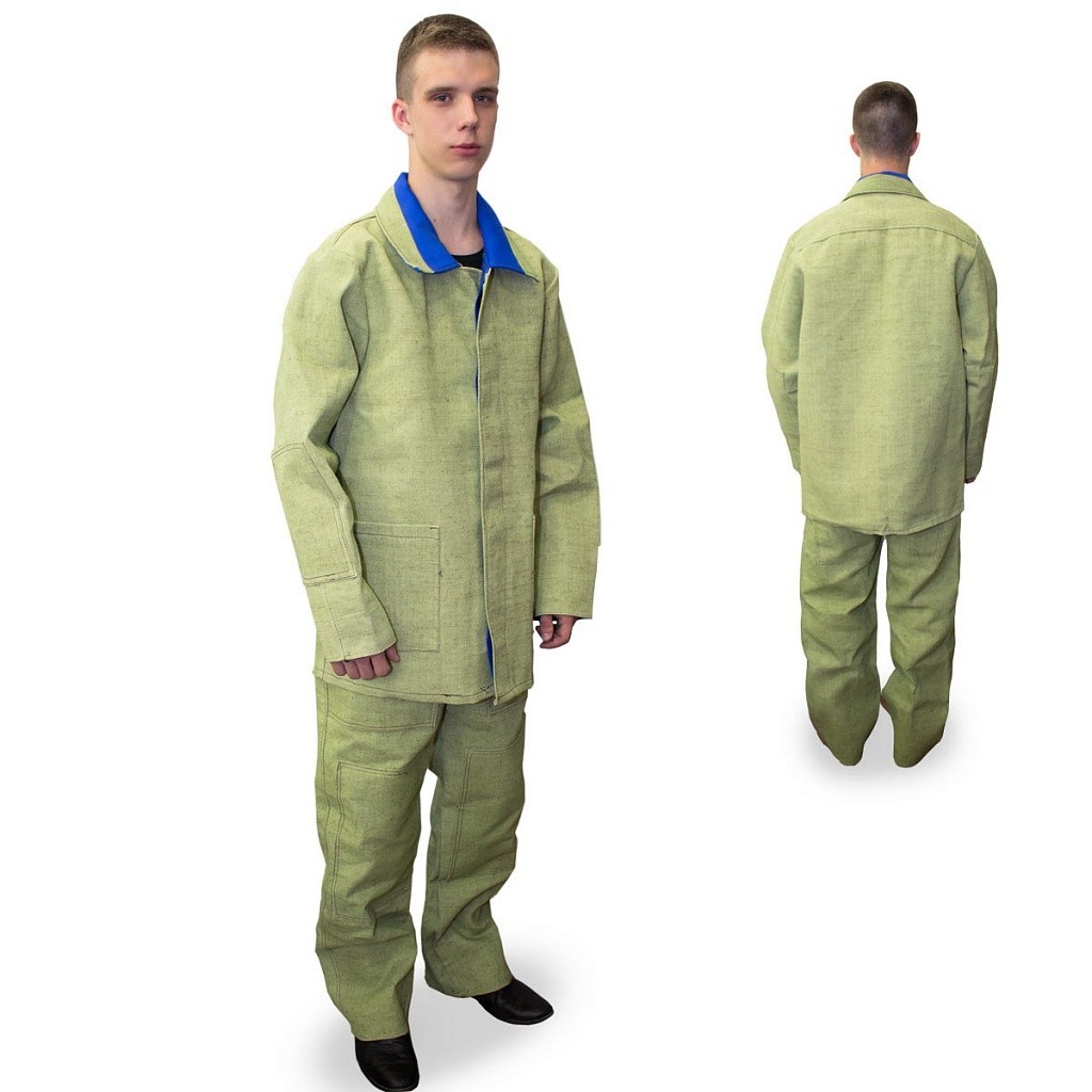 

Костюм рабочий брезентовый (сварщика) Инфотел 48-50/5-6 (пл 480г/м.кв) зеленый