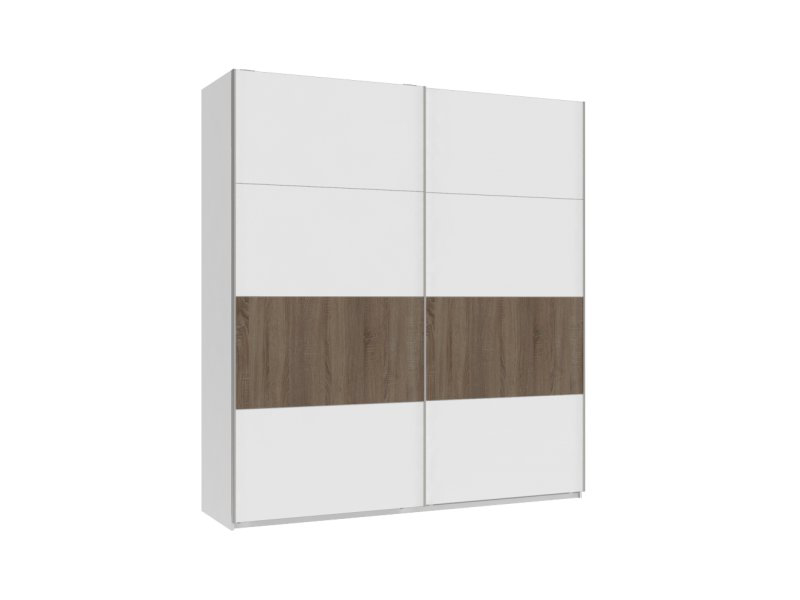 

Двухдверный шкаф купе Doros Кайзер Белый/Трюфель