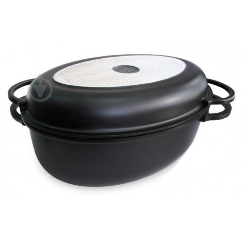 

Гусятница с крышкой-сковородой 8,6 л Black Pro New 55874 Lessner