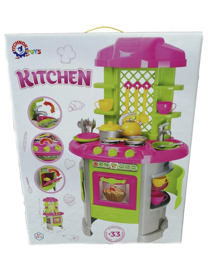 

Игровой набор ТехноК Кухня 8 с 33 аксесуарами (0915)