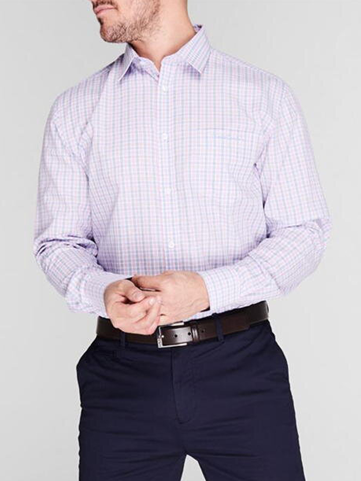 

Рубашка Pierre Cardin 550538-76  Pink/Blue/White, Рубашка Pierre Cardin 550538-76 L Pink/Blue/White