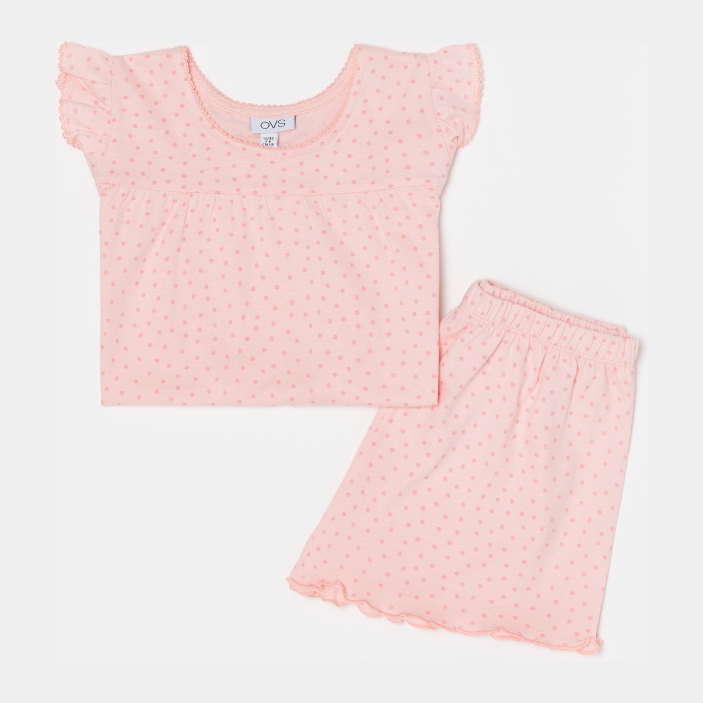

Пижама (майка + шорты) OVS 1212152 134 см Pink (8055203898703)