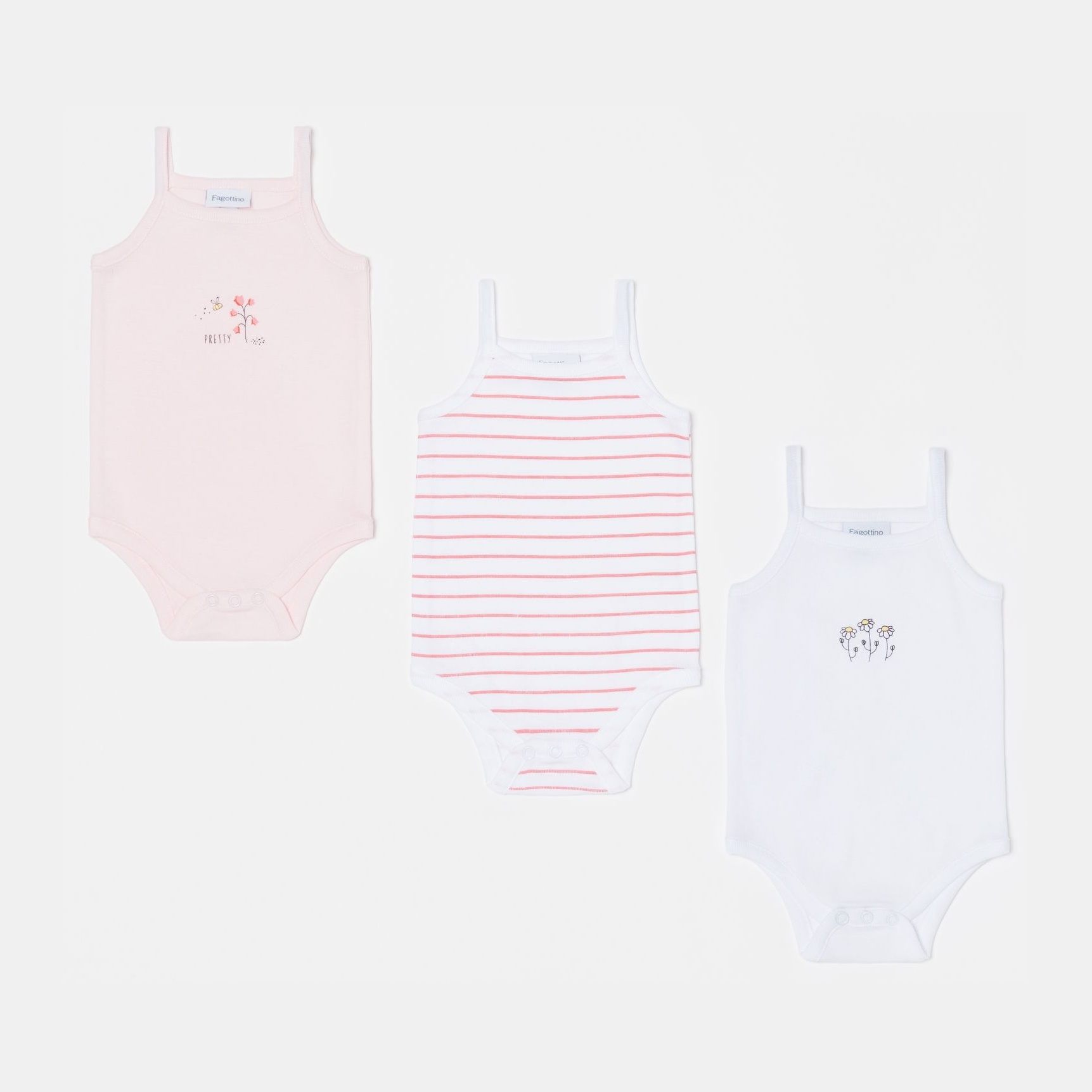 

Боди-майка OVS 1214674 80 см 3 шт Pink