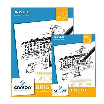 

Блок бумаги для эскизов Canson Bristol 180 гр, 21x29,7 см 20 листов