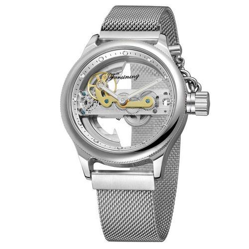 

Часы наручные Forsining All Silver Diamonds