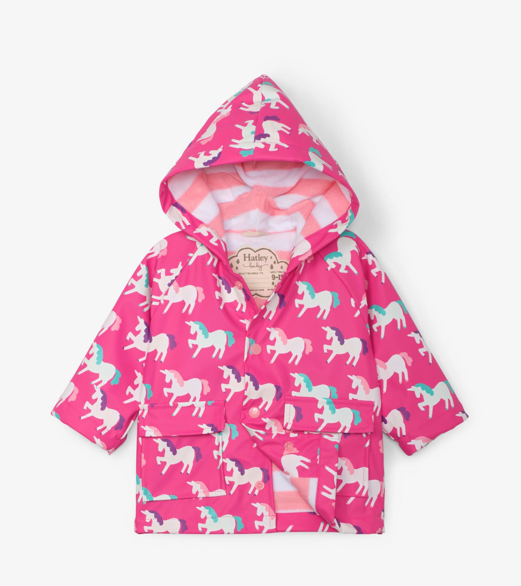 

Плащ , що змінює колір Hatley Mystical Unicorns 18m малиновий 84см (S20SUI1317)