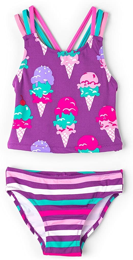 

Купальник роздільний Hatley Ice Cream Treats 3A малиновий 98см (BSFCONE496)