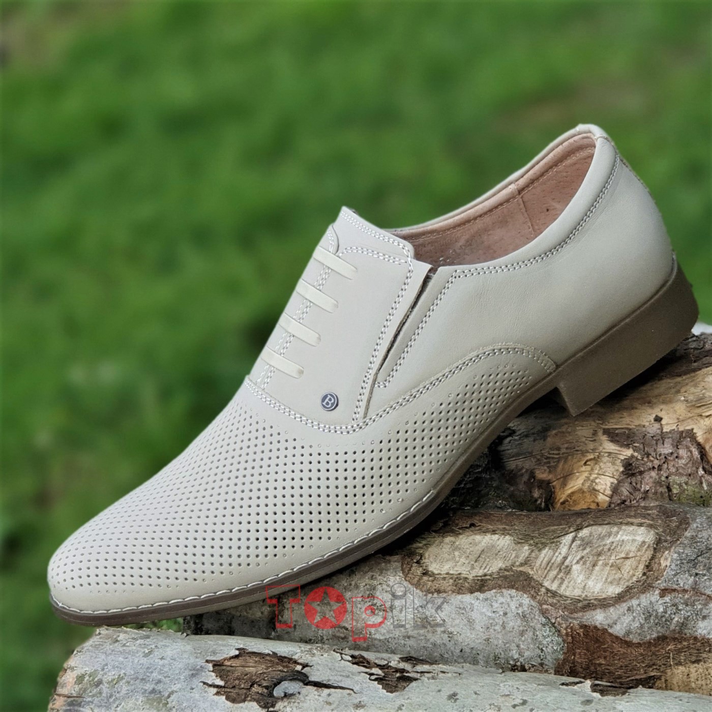 Туфли мужские KangFu Бежевые летние кожаные классические 42р Код 1911 ...