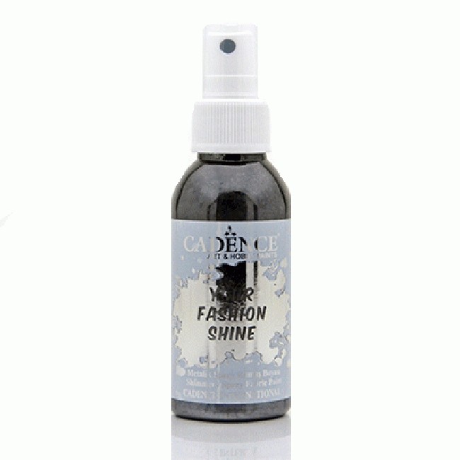 

Краска-спрей перламутровая для ткани Cadence Your Fashion Spray shinefabric Paint 100 мл Черный