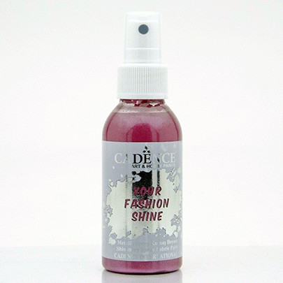 

Краска спрей перламутровая для ткани Cadence Your Fashion Spray shinefabric Paint 100 мл Бордовый