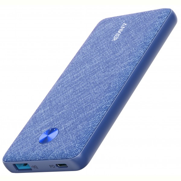 

Портативное зарядное устройство Anker PowerCore Slim 10000 mAh PD Fabric Blue