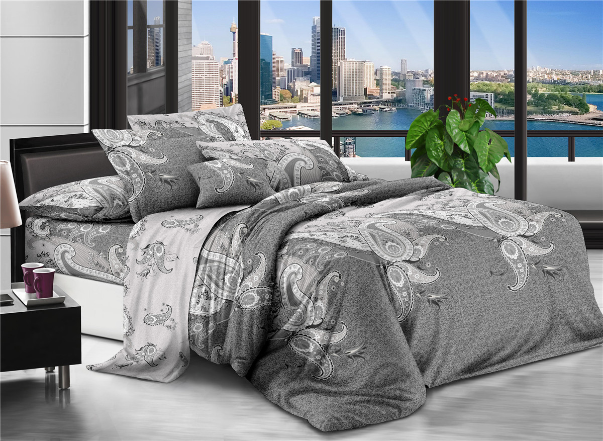 

Комплект постельного белья Modern Микросатин 15-0232 Morning Sea 175х210
