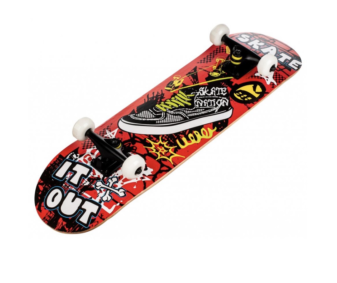 

Скейт деревянный Maraton, до 80кг, Стиль: Skate it out