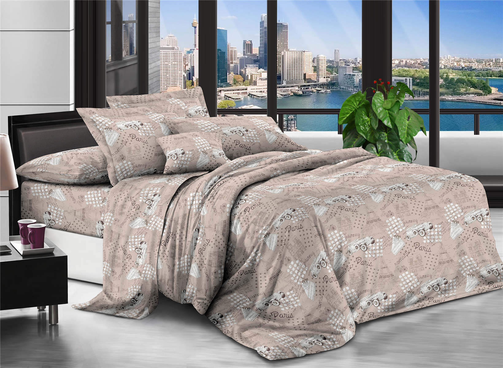 

Пододеяльник Modern Микросатин 15-0229 Cappuccino 200x220